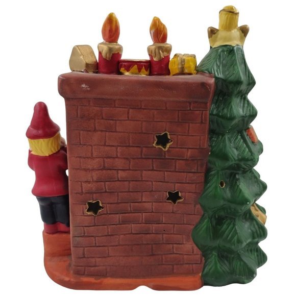 Christmas Fireside Santa and Children Vintage‎ Light up - Picture 2 of 6